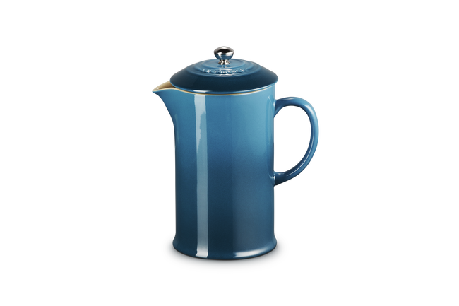 Stoneware Coffee PressDeep Teal image number 1