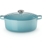 Le Creuset Cast Iron Signature Oval Casserole 29cm CaribbeanCaribbean image number 1