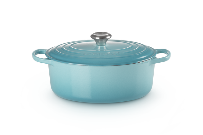 Le Creuset Cast Iron Signature Oval Casserole 29cm CaribbeanCaribbean image number 1