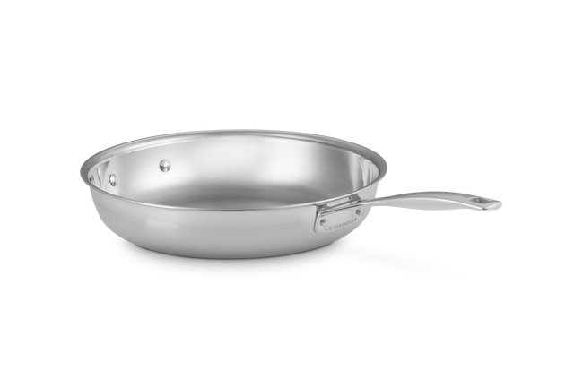 3-ply Stainless Steel Uncoated Frying Pan with Helper Handle image number 2