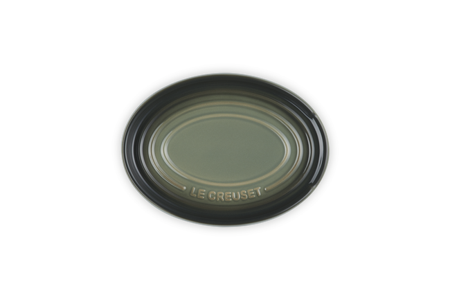 Stoneware Oval Spoon RestThyme image number 4