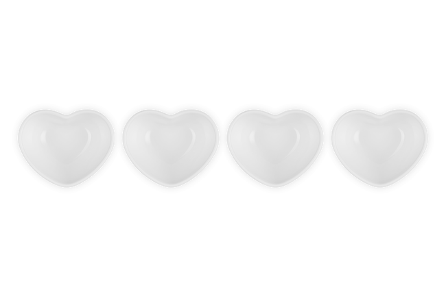 Set of 4 Mini Heart Bowls image number 4