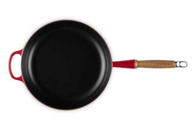 Cast Iron Signature Sauté Pan with Wooden Handle image number 6