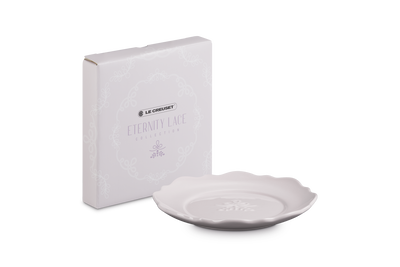 Le Creuset Stoneware Eternity Lace Plate Centre Relief 17cm