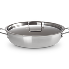 3-ply Stainless Steel Shallow Casserole with Lid image number 1