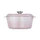 Le Creuset Cast Iron Floral Casserole 20cm Shell PinkShell Pink image number 3