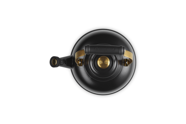 Whistling Teakettle with Gold KnobMatte Black image number 4
