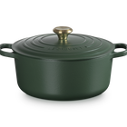 Le Creuset Cast Iron Signature Round Casserole 28cm For&ecirc;tFor&ecirc;t image number 1