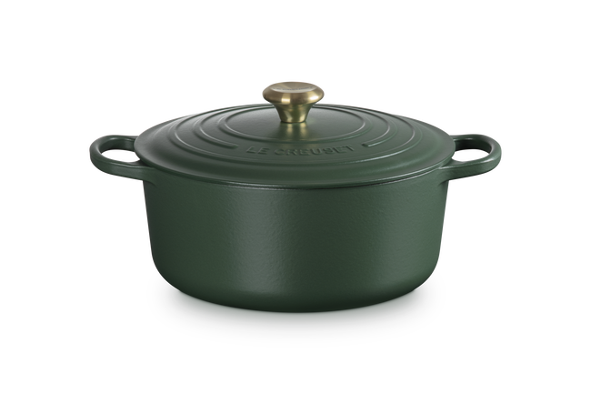 Le Creuset Cast Iron Signature Round Casserole 28cm For&ecirc;tFor&ecirc;t image number 1