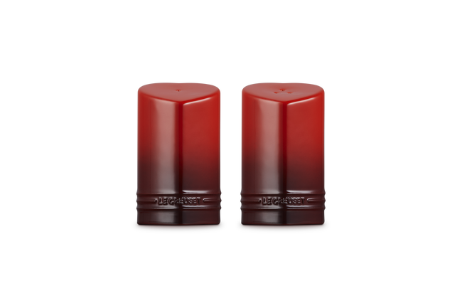 Stoneware Heart Salt & Pepper ShakersCerise image number 3