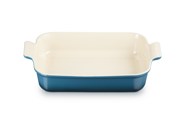 Le Creuset Stoneware Rectangular Dish Heritage 32cm Deep TealDeep Teal image number 4