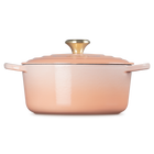 Cast Iron Signature Round CasserolePêche image number 3