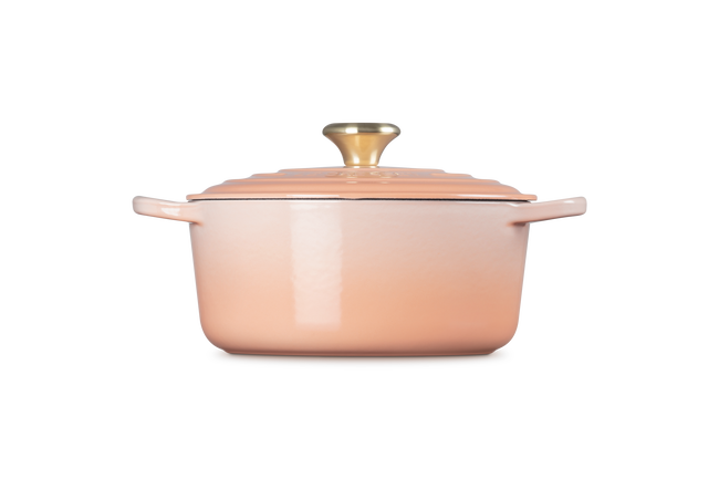 Cast Iron Signature Round CasserolePêche image number 3