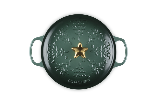 Cast Iron Holly Round Casserole image number 4