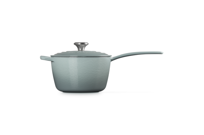 Le Creuset Cast Iron Signature Saucepan 18cm Sea SaltSea Salt image number 3