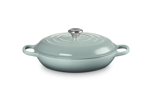 Cast Iron Signature Shallow CasseroleSea Salt image number 1