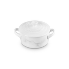 10cm Mini Rd Cocotte White Marble image number 2
