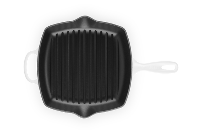Cast Iron Signature Square Skillet GrillWhite image number 4