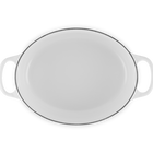 Cast Iron Signature Oval CasseroleWhite image number 4