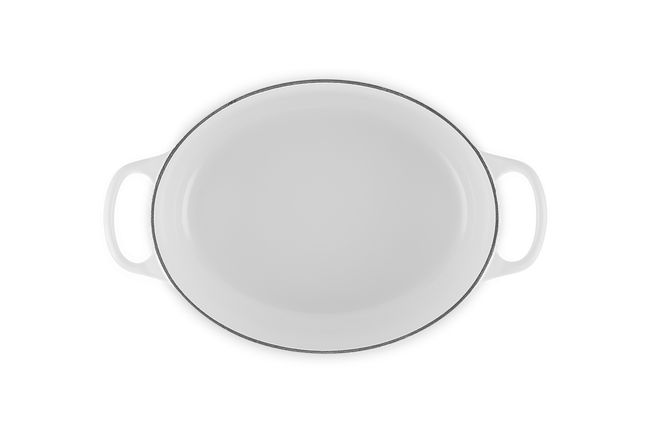 Cast Iron Signature Oval CasseroleWhite image number 4