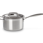 3-ply Stainless Steel Saucepan with Lid & Helper Handle image number 2