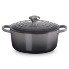 Cast Iron Signature Round CasseroleFlint image number 1