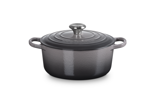 Cast Iron Signature Round CasseroleFlint image number 1