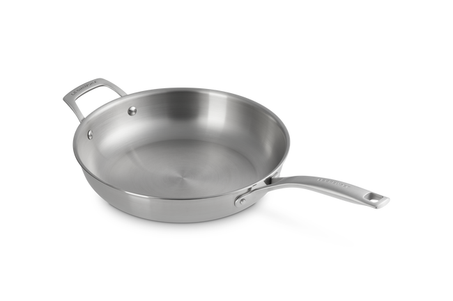 Le Creuset Essential 3-ply Stainless Steel 28cm Frying Pan with Helper Handle image number 4