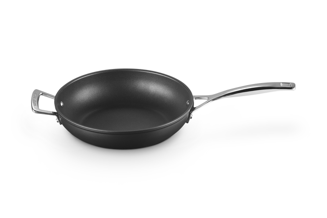 Toughened Non-Stick Deep Frying Pan with Helper Handle image number 2