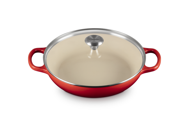 Cast Iron Signature Shallow Braiser with Glass Lid image number 2