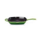 Le Creuset Cast Iron Signature Square Skillet Grill 26cm Bamboo GreenBamboo image number 1