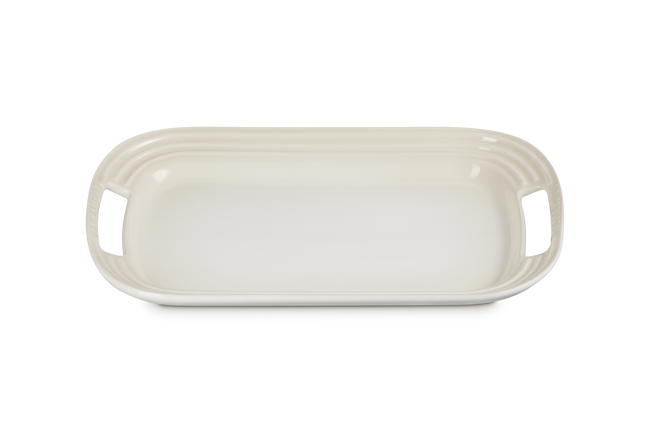 Stoneware BBQ PlatterMeringue image number 2