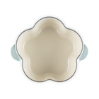 Le Creuset Cast Iron Floral Casserole 20cm Sea SaltSea Salt image number 4