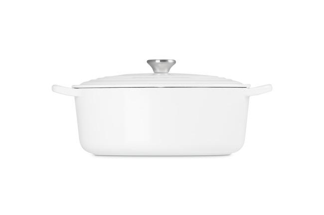 Le Creuset Cast Iron Classic Oval CasseroleWhite image number 3