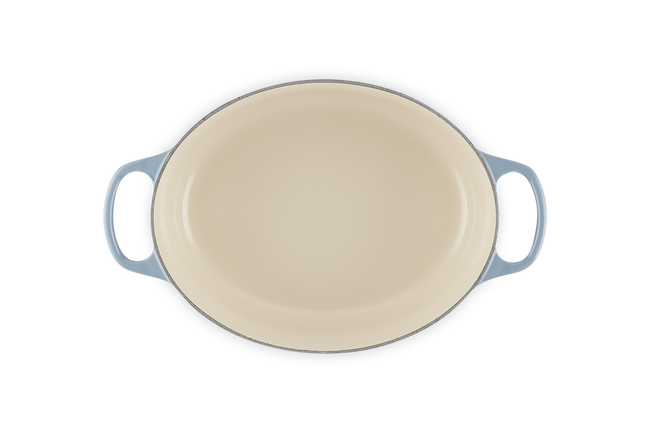 Le Creuset Cast Iron Signature Oval Casserole 31cm ChambrayChambray image number 5