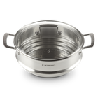 Stainless Steel Large Multi-steamer with Glass Lid image number 3