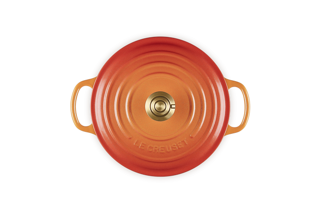 Le Creuset Cast Iron Signature Round Casserole 20cm Flamme Dor&ecirc;e image number 6