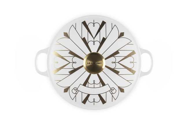 Cast Iron Art Deco Casserole image number 4