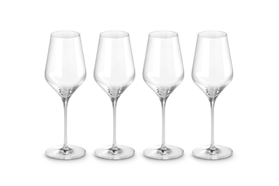 Set of 4 White Wine Glasses
