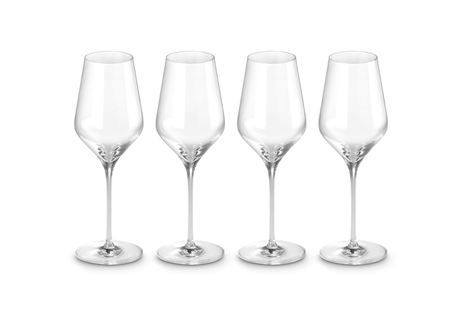 Set of 4 White Wine Glasses image number 1