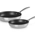 3-ply Stainless Steel Non-Stick 2-piece 24/28cm Frying Pan Set image number 1