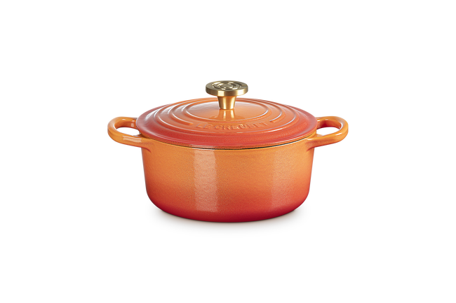Le Creuset Cast Iron Signature Round Casserole 18cm Flamme Dor&ecirc;e image number 1
