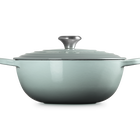 Le Creuset Cast Iron Signature Soup Pot 32cm Sea SaltSea Salt image number 3