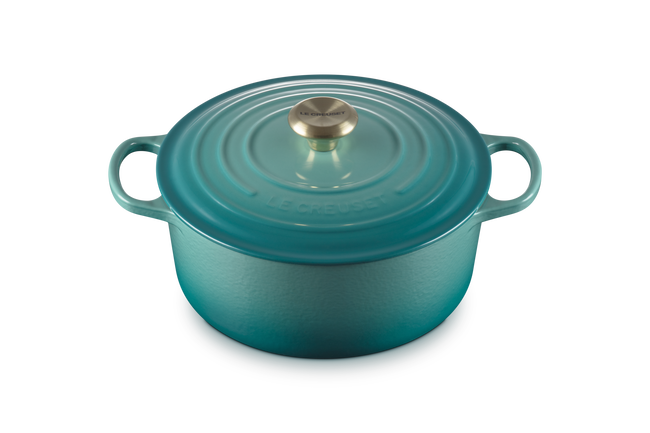 Le Creuset Cast Iron Signature Round CasseroleRiviera image number 3