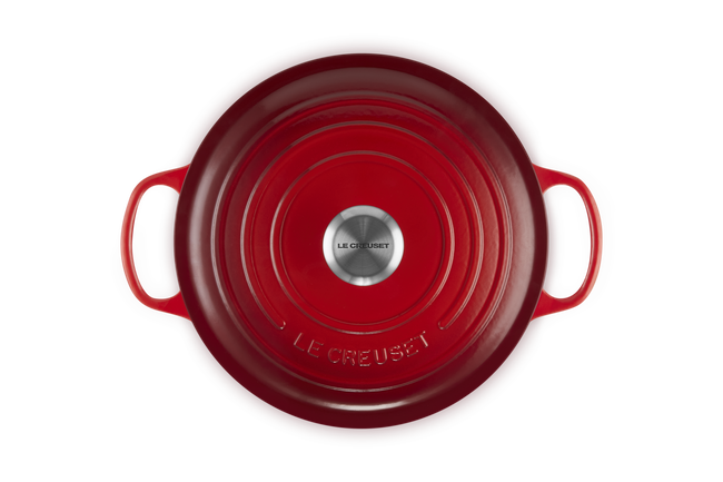 Cast Iron Signature Deep Round CasseroleCerise image number 4