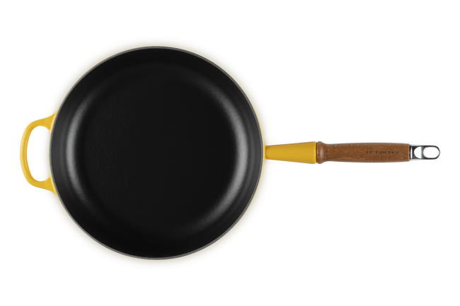 Le Creuset Cast Iron Signature Saute Pan with Wooden Handle 28cm NectarNectar image number 4