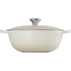 Le Creuset Cast Iron Signature Soup Pot 26cm MeringueMeringue image number 3