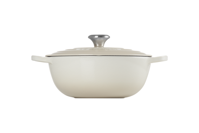 Le Creuset Cast Iron Signature Soup Pot 26cm MeringueMeringue image number 3