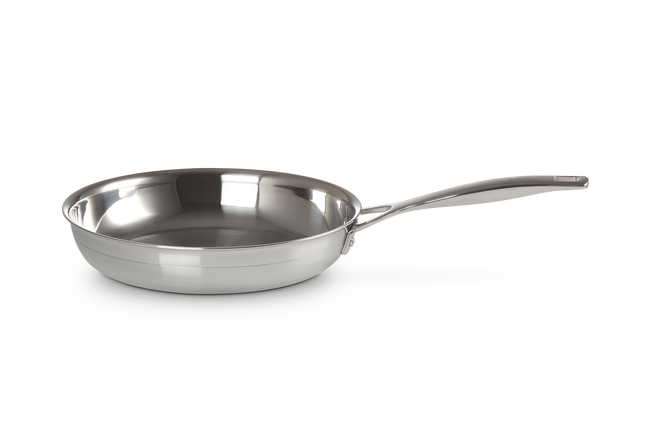 3-ply Stainless Steel Uncoated Frying Pan image number 1