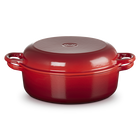 26cm Round Wide Oven Baker with LidCerise image number 1